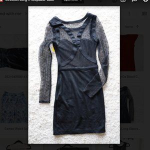 Polka Dot Bodycon Dress, Keepsake, XS